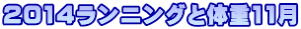 2014�����j���O�Ƒ̏d11��
